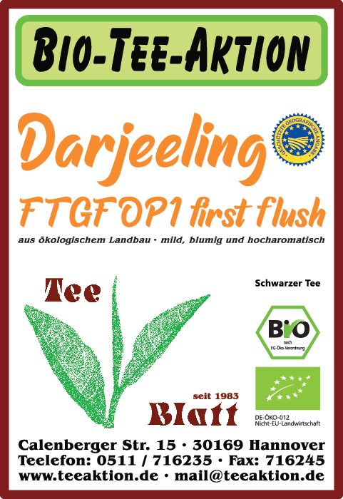 [A2] Bio-Tee-Aktion: Darjeeling FTGFOP1 first flush