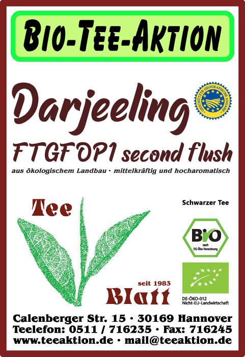 [A3] Bio-Tee-Aktion: Darjeeling FTGFOP1 second flush
