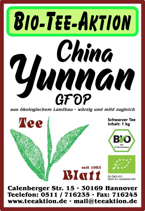 [A5] Bio-Tee-Aktion: China Yunnan GFOP