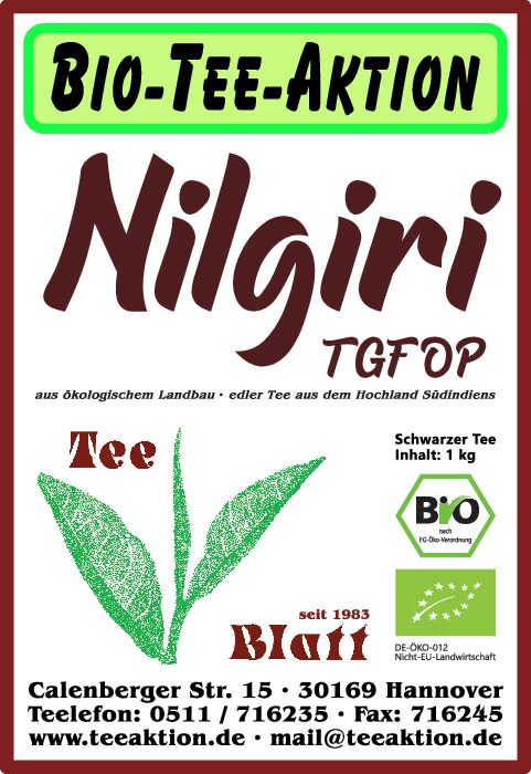 [A4] Bio-Tee-Aktion: Nilgiri TGFOP